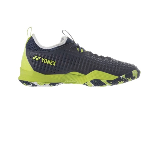 Yonex NIB Fashion Rev 5 Lime And Navy Mens Size 12 - Picture 1 of 5